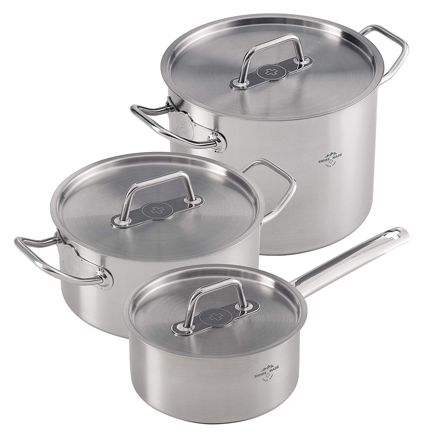 Kuhn Rikon Montreux Cookware Set, 3Pcs., Casserole & Cooking Pot With Handl