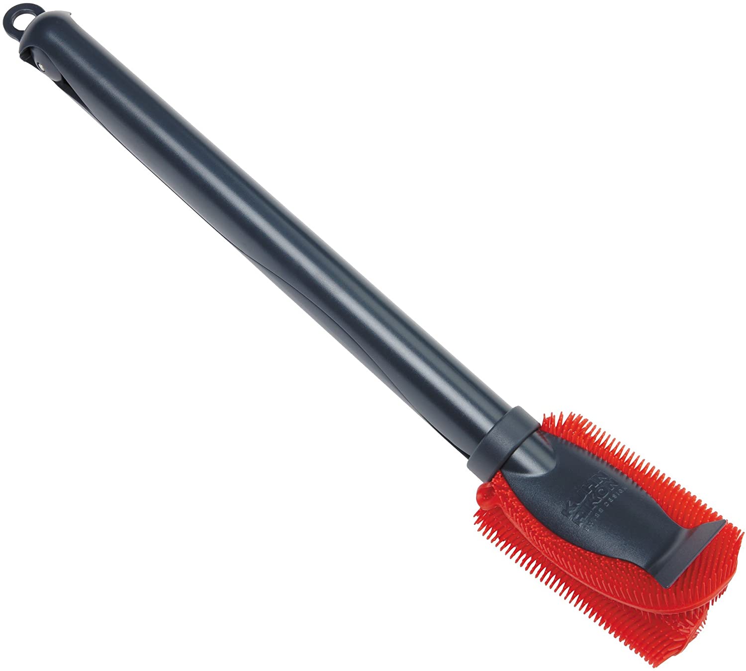 Kuhn Rikon Stay Clean Sponge Brush, Silicone, Red, 3 x 6 x 31 cm
