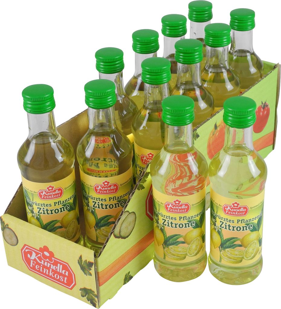 Kunella Spiced Rapeseed Oil Lemon - 12-pack (12 bottles of 100 ml each)