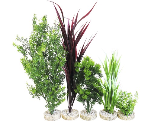 Plastic aquatic plants set Sydeco Kombi 4