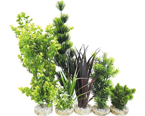 Plastic aquatic plants set Sydeco Kombi 5