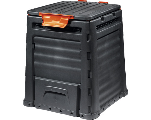 Plastic composter 320 L, black