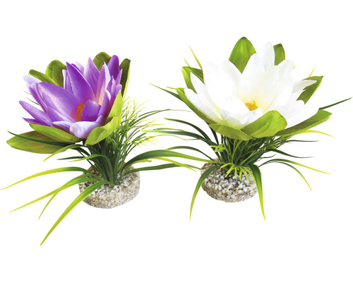 Plastic plant sydeco Lotus Flower 18 cm