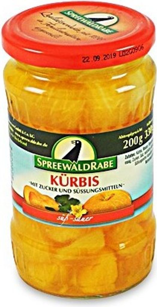 Sweet and sour pumpkin (370 ml glass)