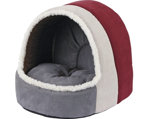 KERBL Amelie cuddly cave 35x33x32 cm bordeaux-anthracite