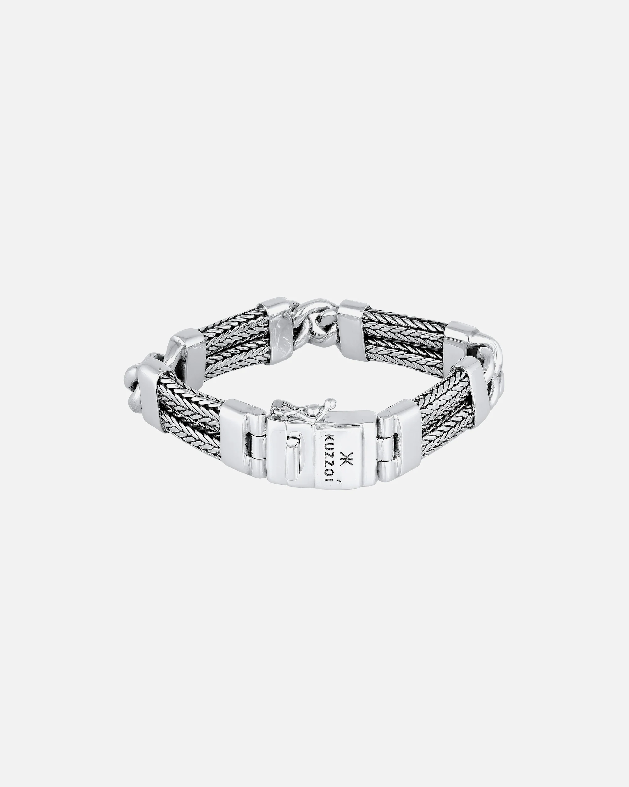 KUZZOI bracelet men's link bracelet snake chain 925 silver