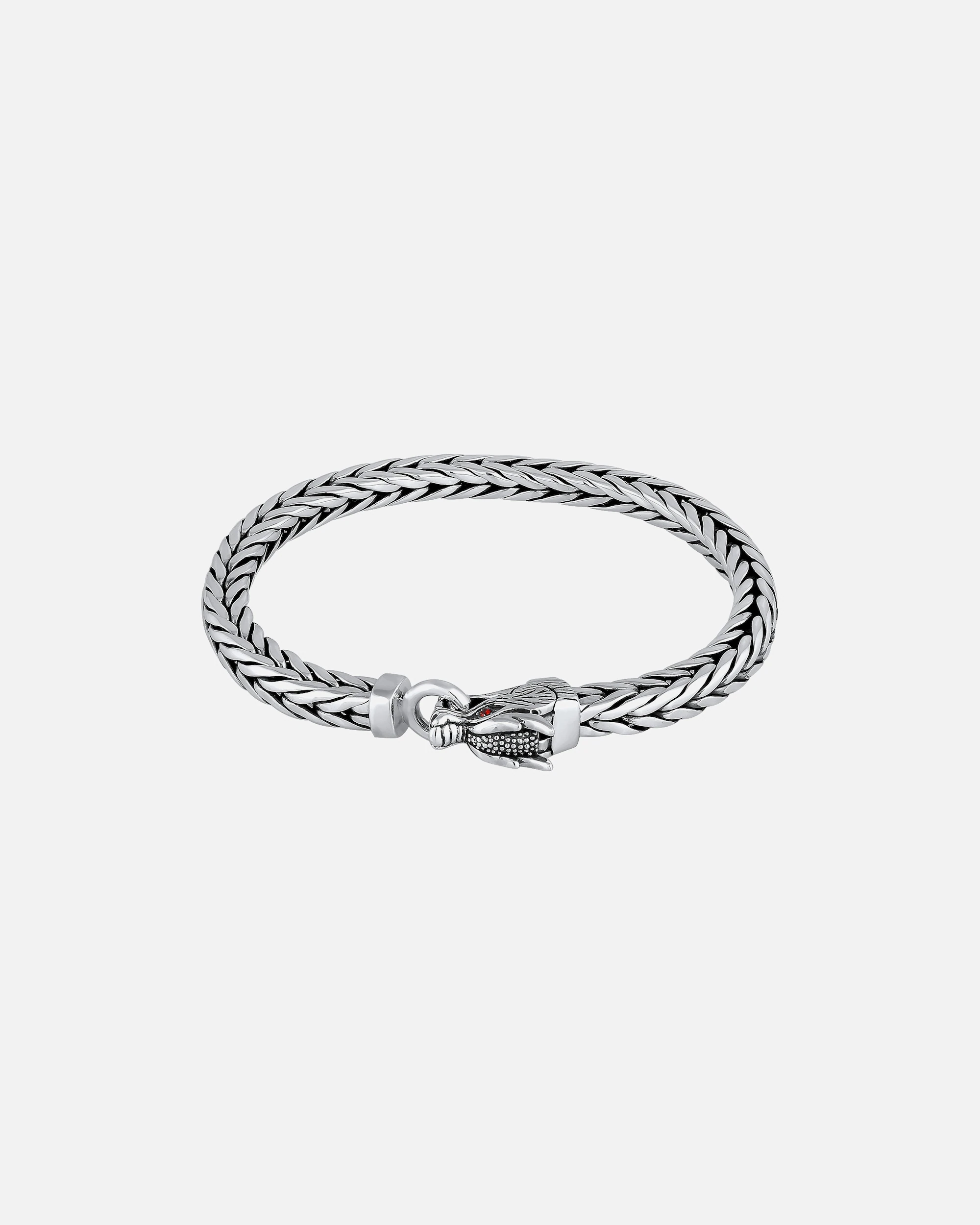 KUZZOI bracelet men's bracelet dragon ring clasp 925 silver