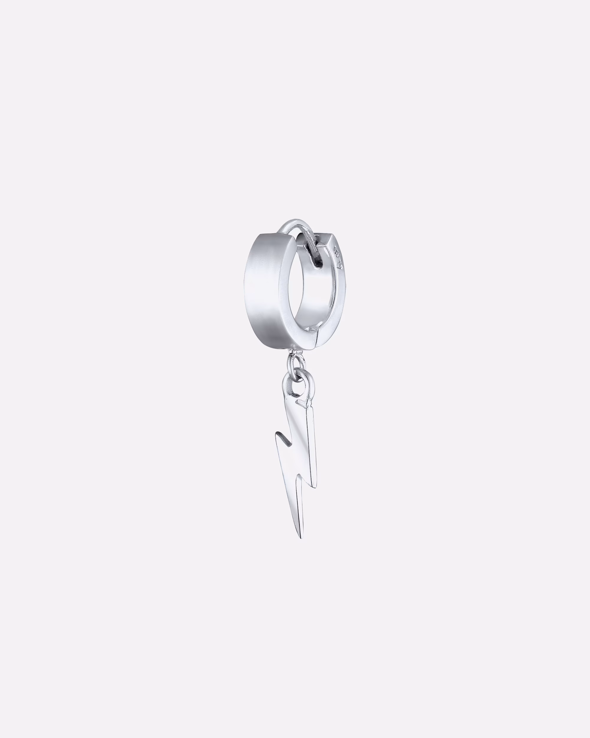 KUZZOI Earring Lightning Single Hinged Creole 925 Silver