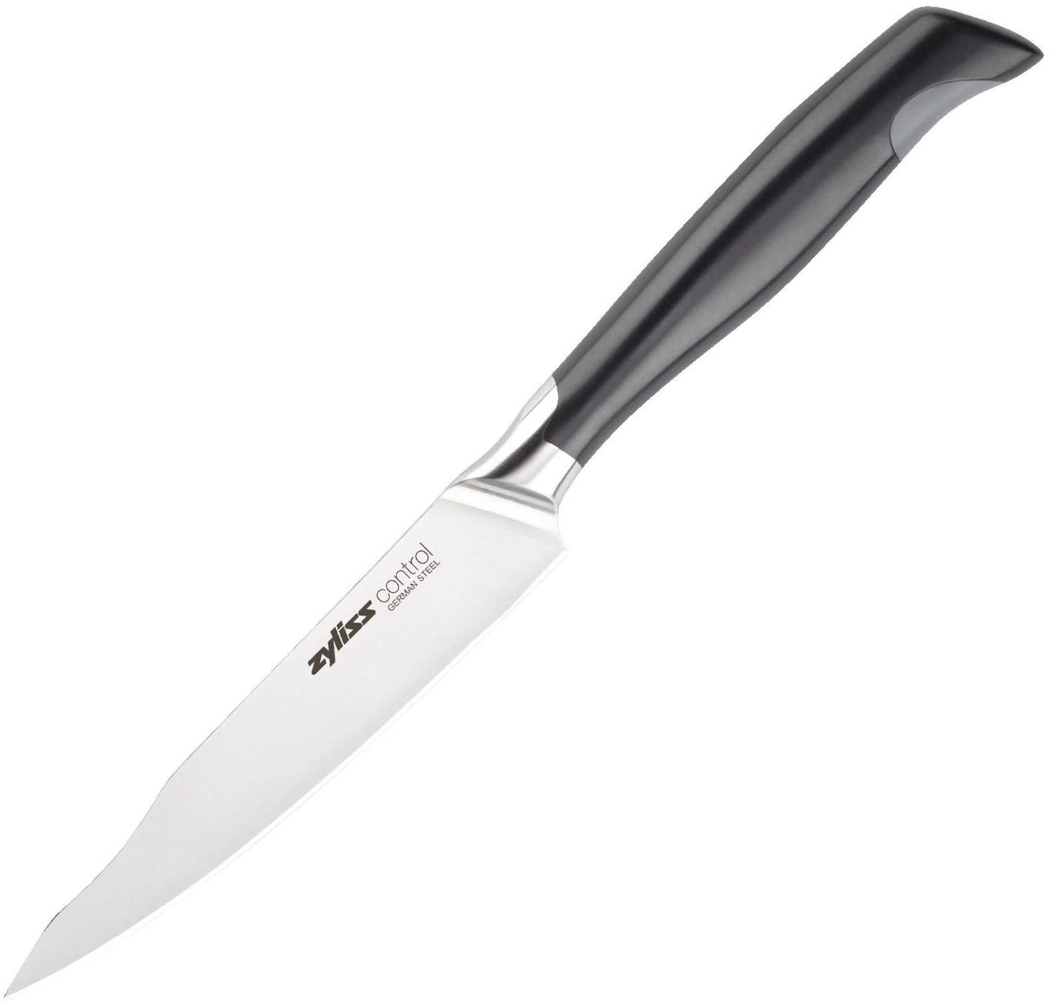Zyliss E920174 \"Control\" vegetable and fruit knife, 11.5 cm knife, stainless steel, black, 20 x 5 x 0.5 cm