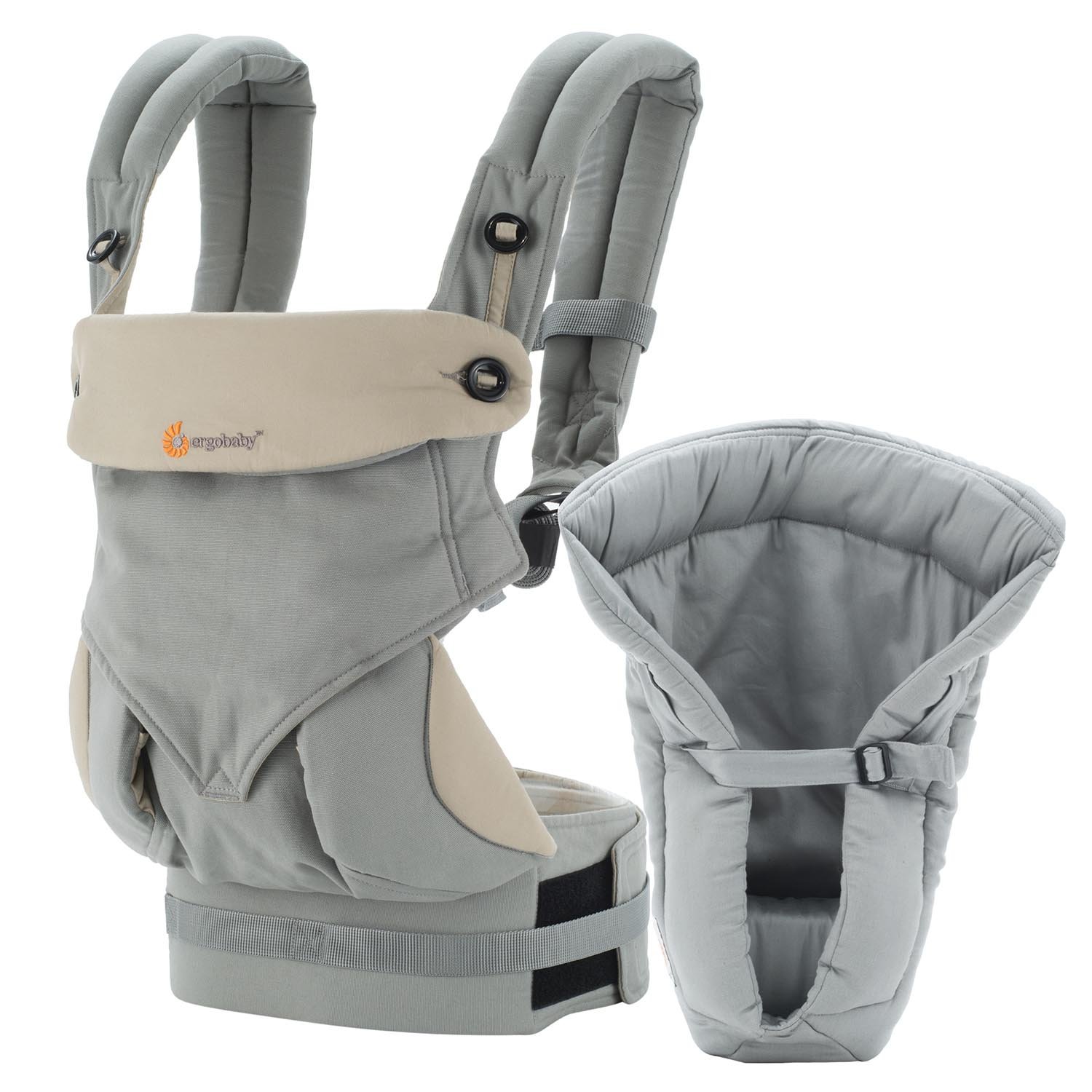ERGObaby Baby Carrier 360 – -2015 Collection by Birth Set – 1 1/4)) grey