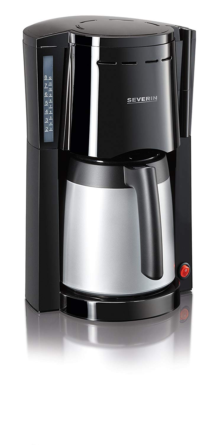 Severin Ka9482 Thermal Coffee Maker With 2 Thermos-Black/Stainless-Steel