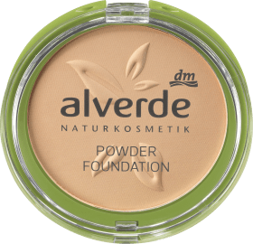 alverde NATURKOSMETIK Make-up Powder Foundation soft ivory 10, 10 g