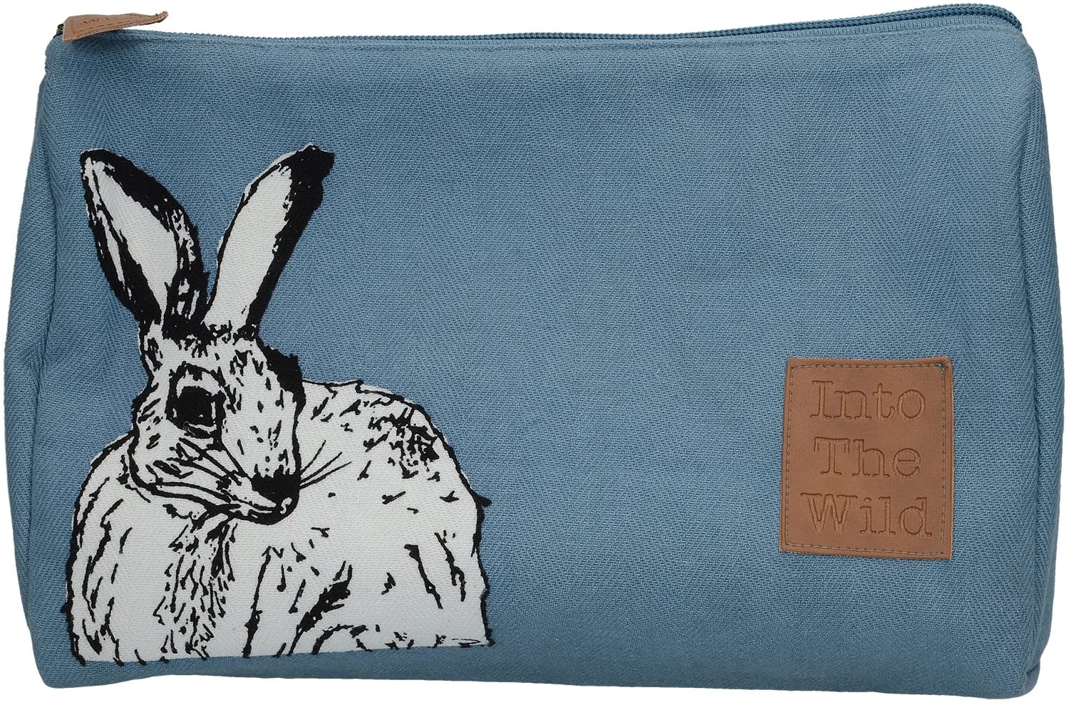 Creative Tops in Wild Rabbit Medium Cosmetic Fabric, Blue, 1 x 26 x 17 cm