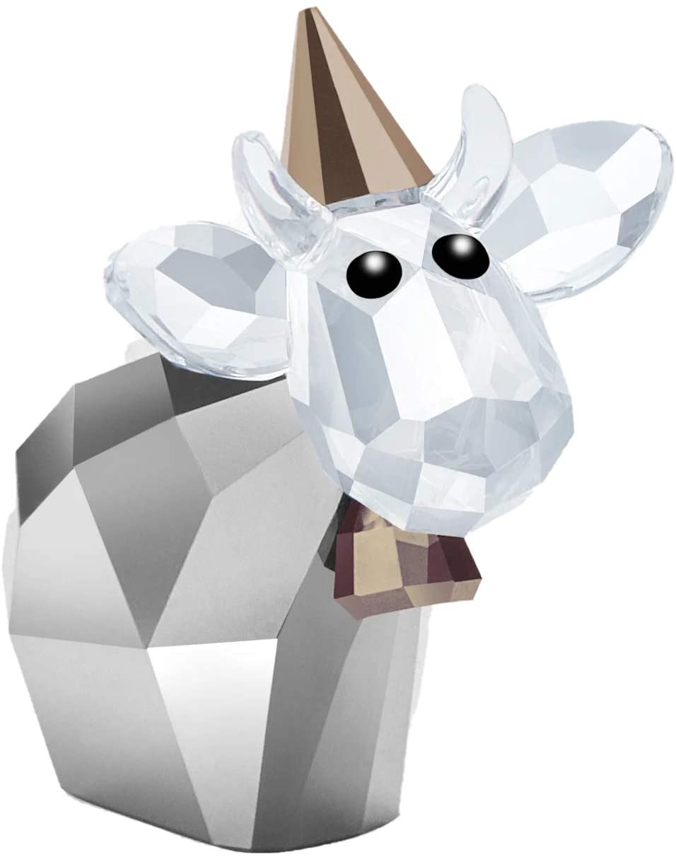 Swarovski Limited Edition Mos Figurine, Crystal, White/Gold/Grey, 2.9 x 1.8 x 2.6 cm