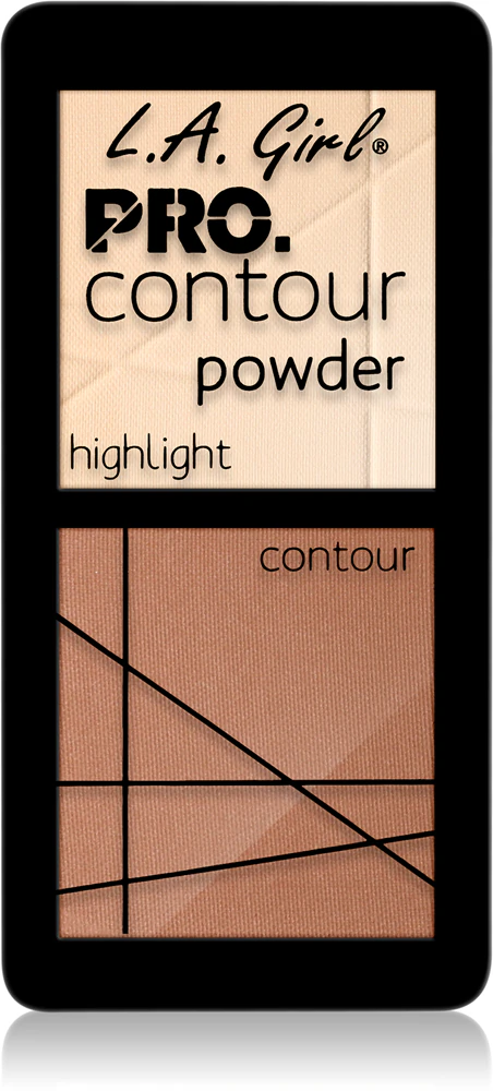 L.A. Girl Cosmetics PRO. Contour Powder Contouring Palette for Cheeks
