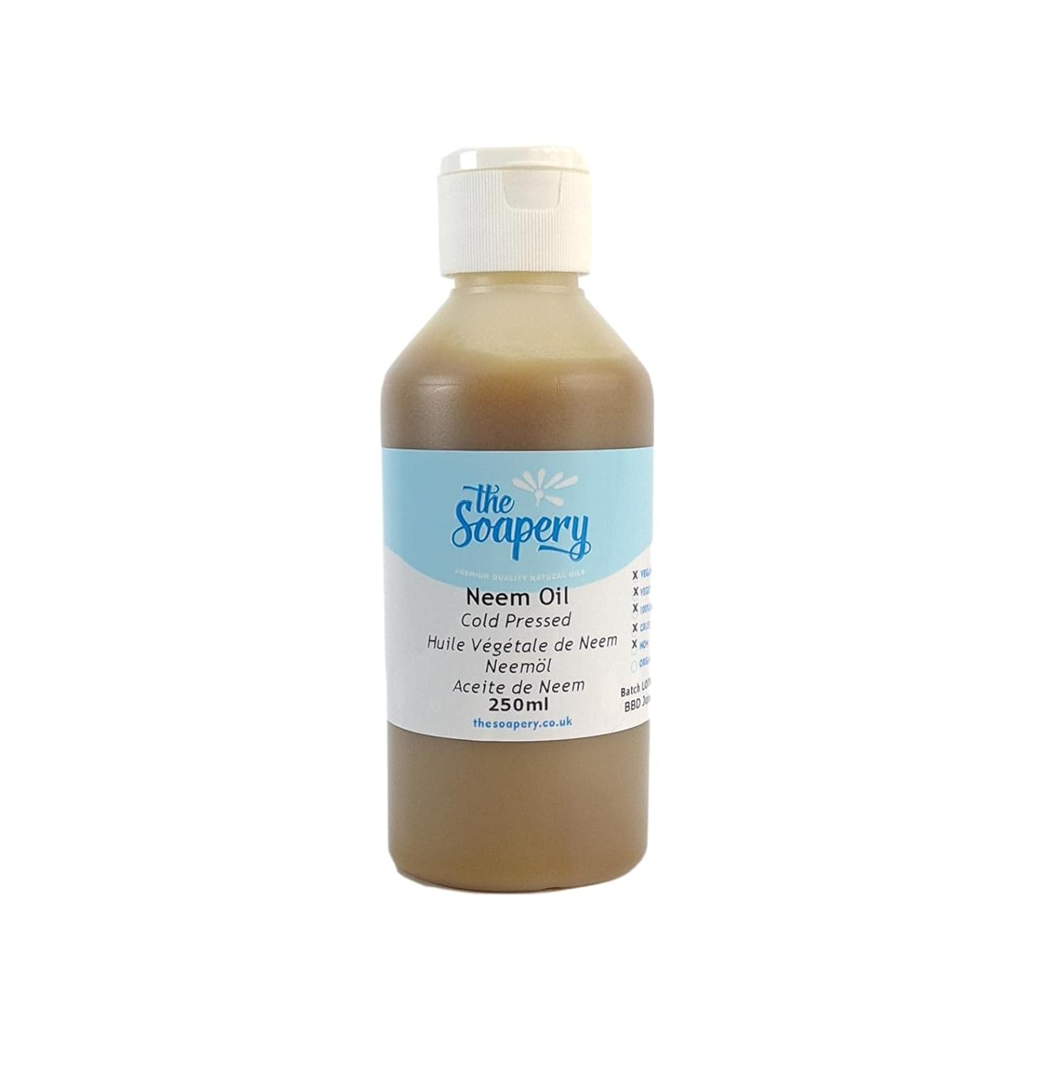 Neem Oil 250ml Cold Pressed Untreated Unrefined 100% Natural