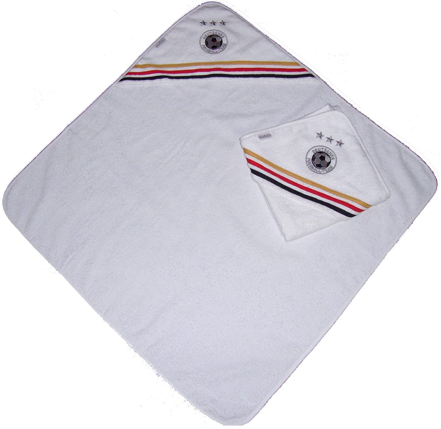 Tavolinchen 50/505 – Football Hooded Bath Towel, White