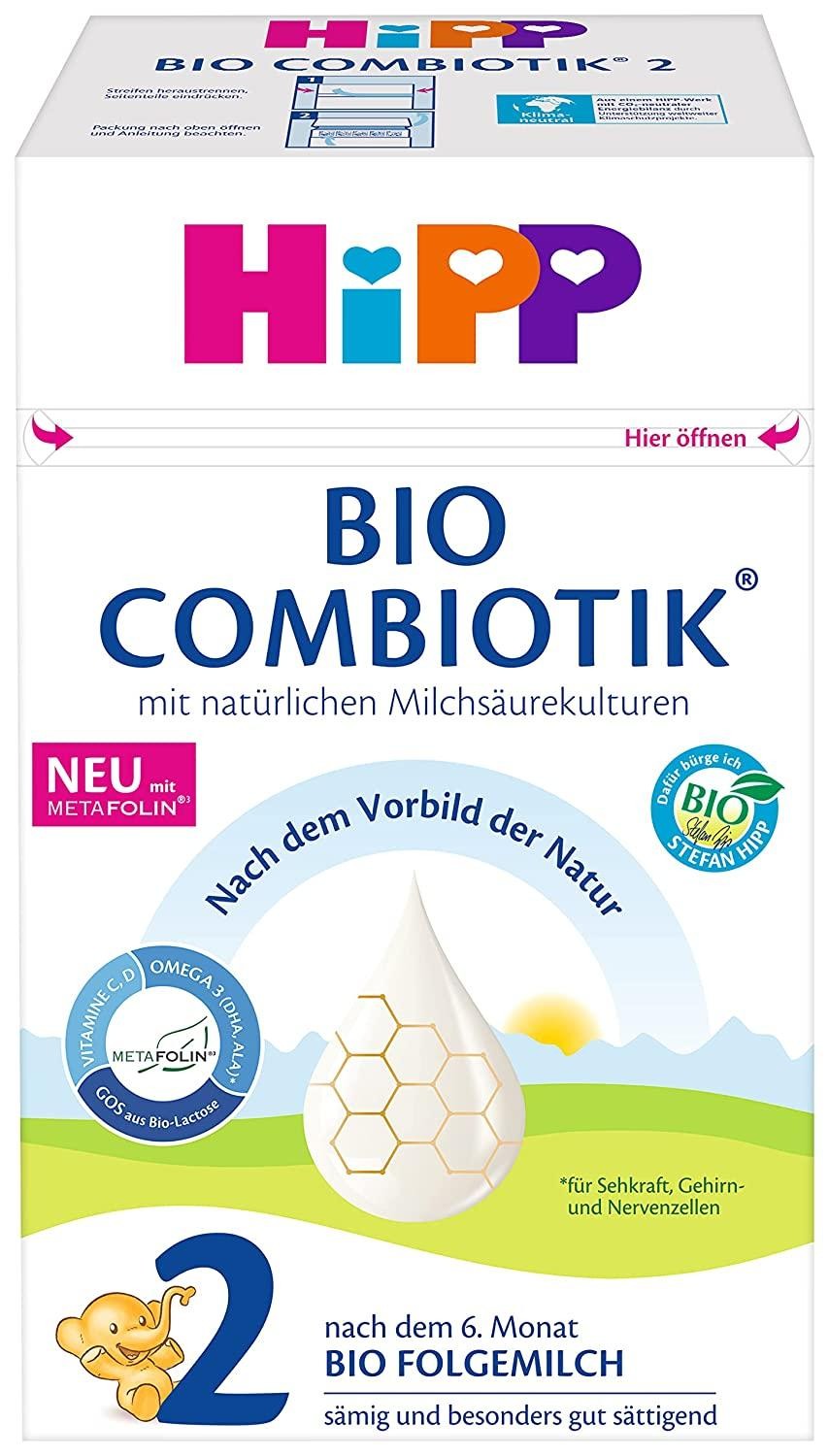 HiPP Bio Milchnahrung, 2 BIO Combiotik, Folgemilch, 600g