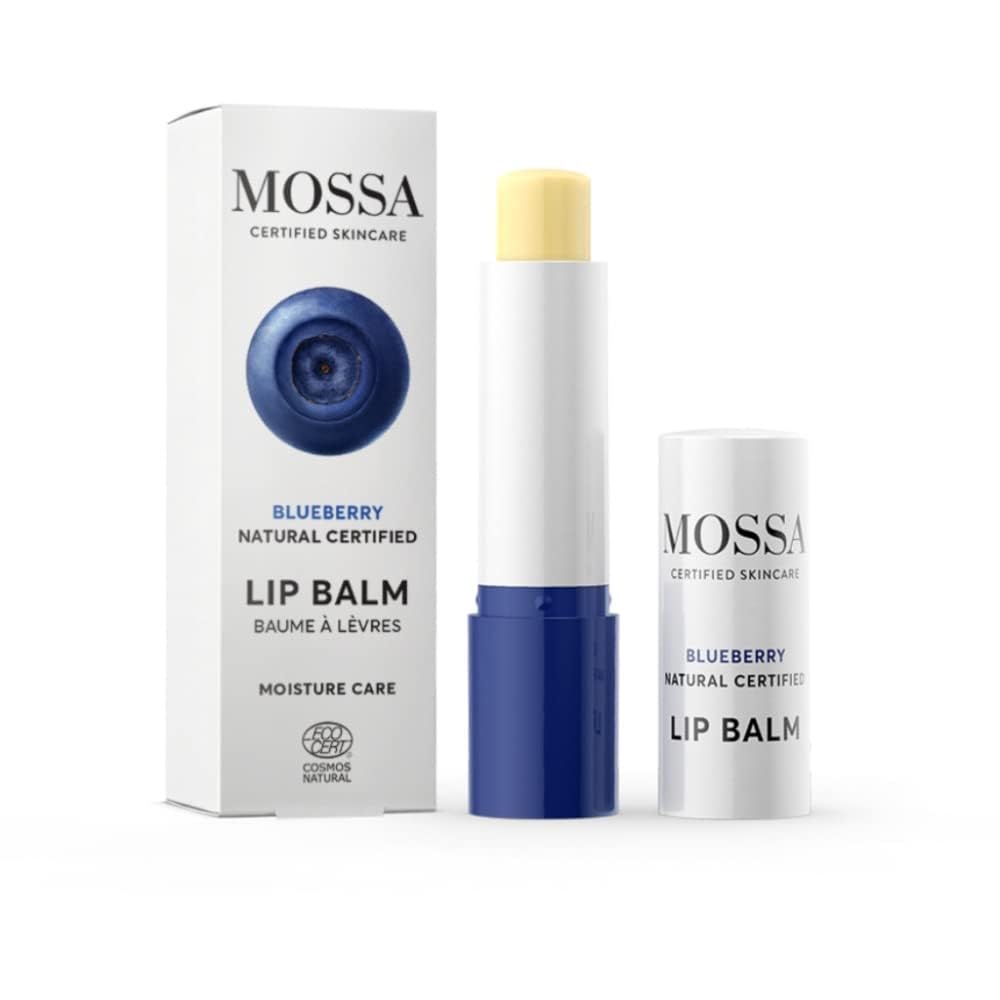 generic Natural Lip Balm - Mossa Lip Balm - Blueberry - Buckthorn - Strawberry - Moisture Lip Care - 4.7 G (BlueBerry), ‎grüne