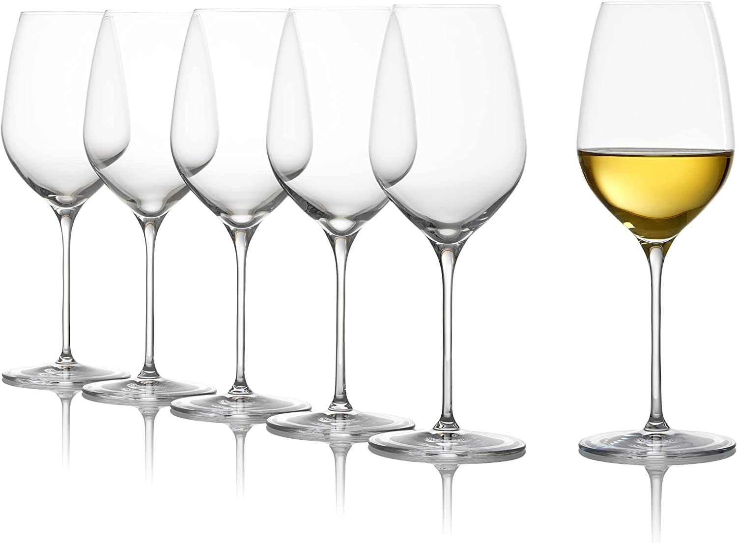 Stölzle Lausitz white wine glass fino/white wine glass 6 Set/wine glass crystal glass/elegant light white wine glass/high -quality wine glass set/wine glasses Stölzle