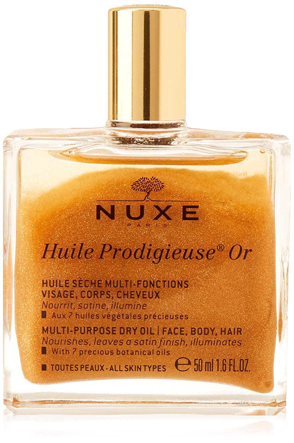 Nuxe Huile Prodigieuse or Golden Dry Oil Splash, 50 ml, ‎brown