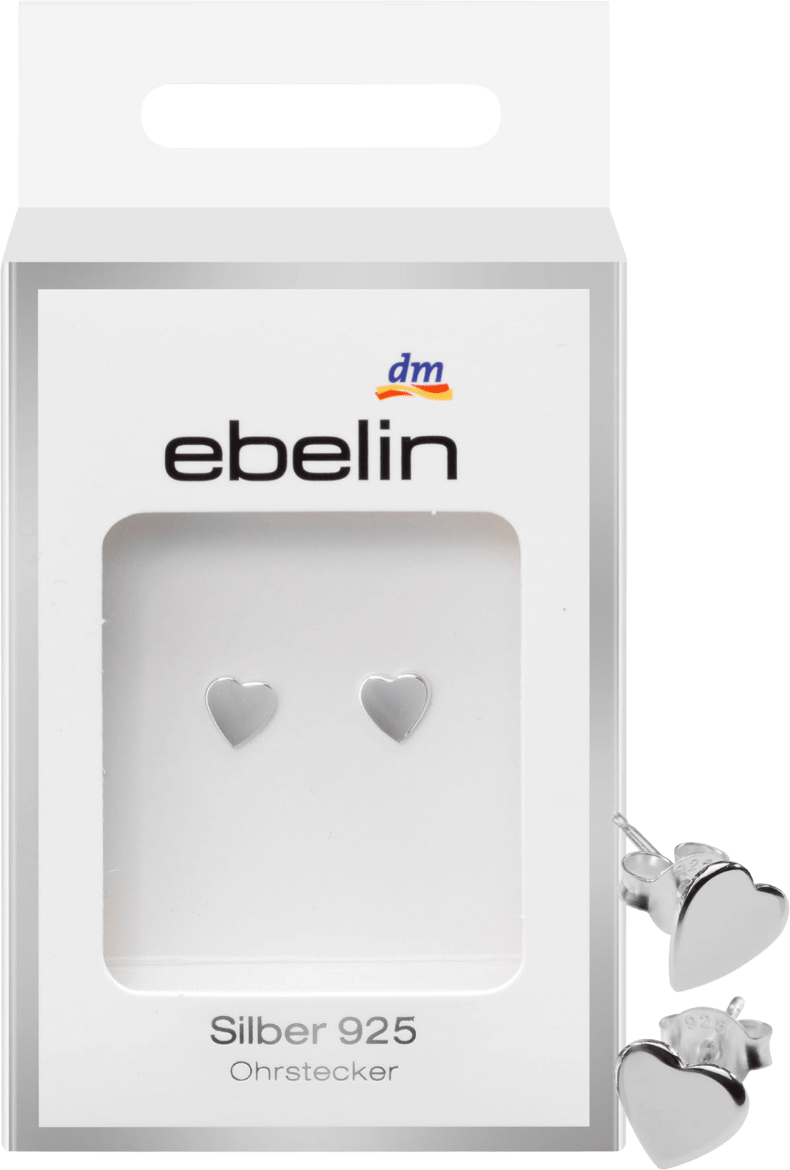 Stud Earrings 925 Silver, 2 Pcs