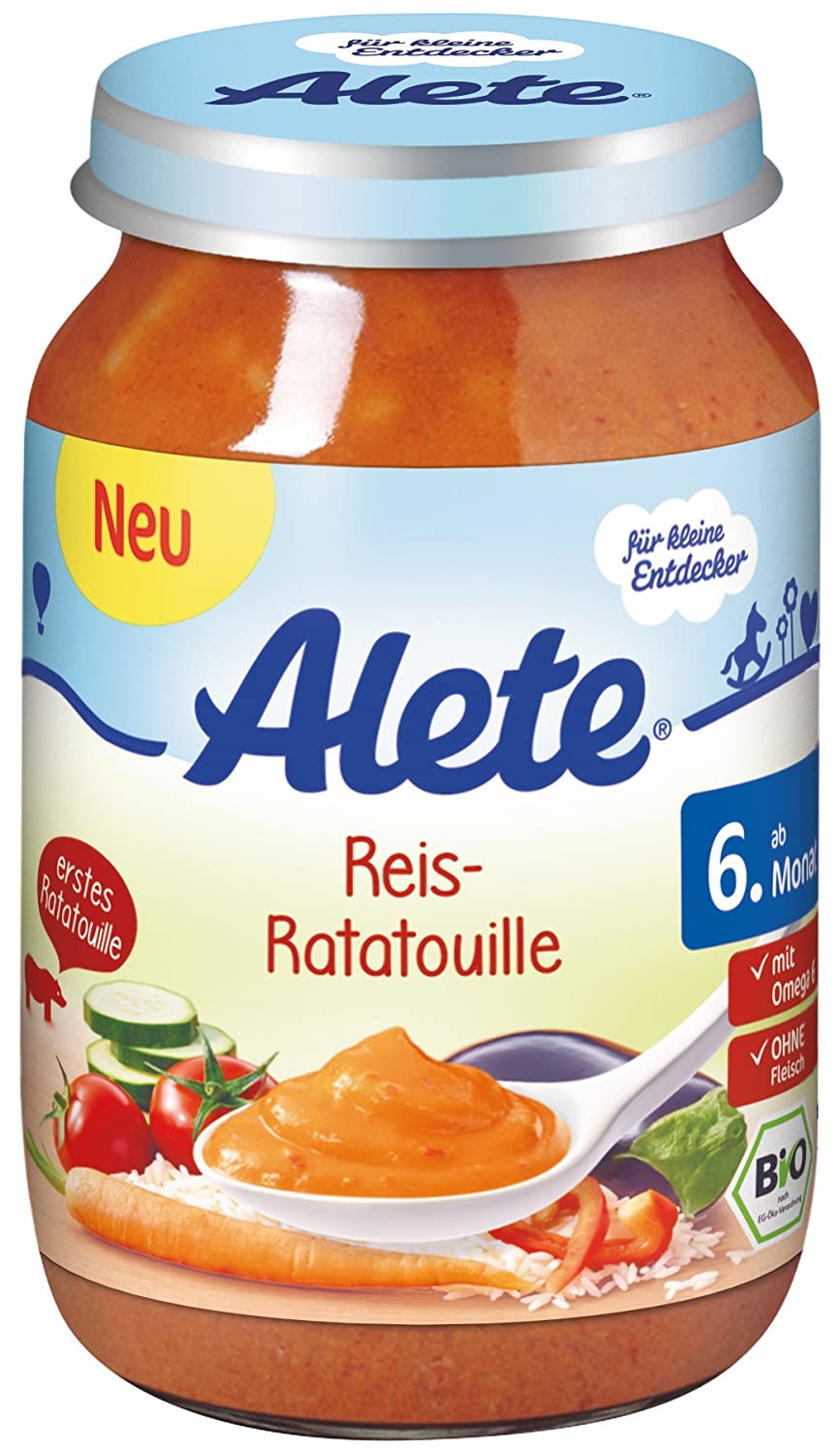 Alete Reis-Ratatouille, 6er Pack (6 x 190 g)