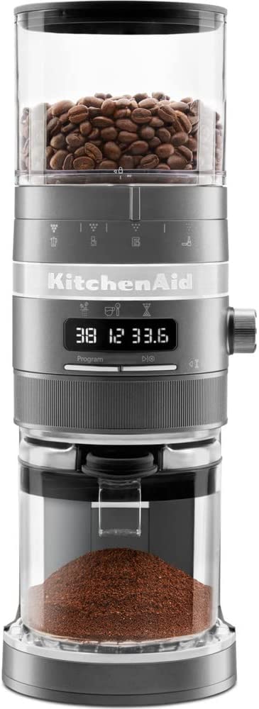 Kitchen Aid KitchenAid ARTISAN 5KCG8433EMS Coffee Grinder Silver Locket from French Press to Espresso 5KCG8433EMS