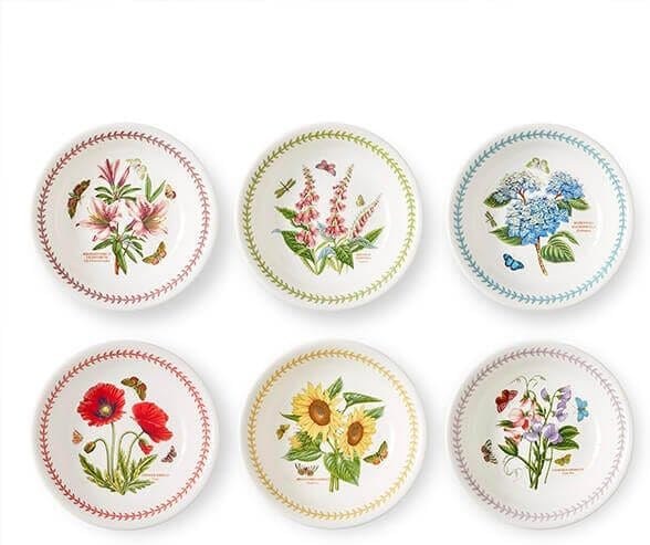 Portmeirion Botanic Garden Meadow Set of 6 Pasta Bowls