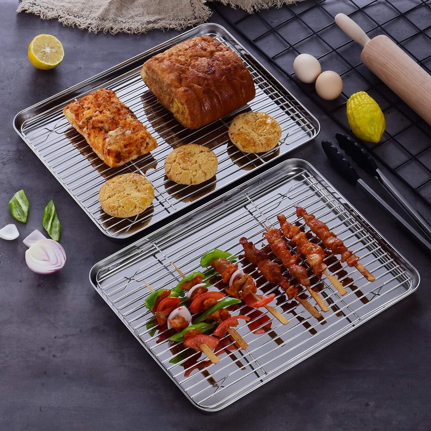Velaze Roasting and Baking Tray with Rack