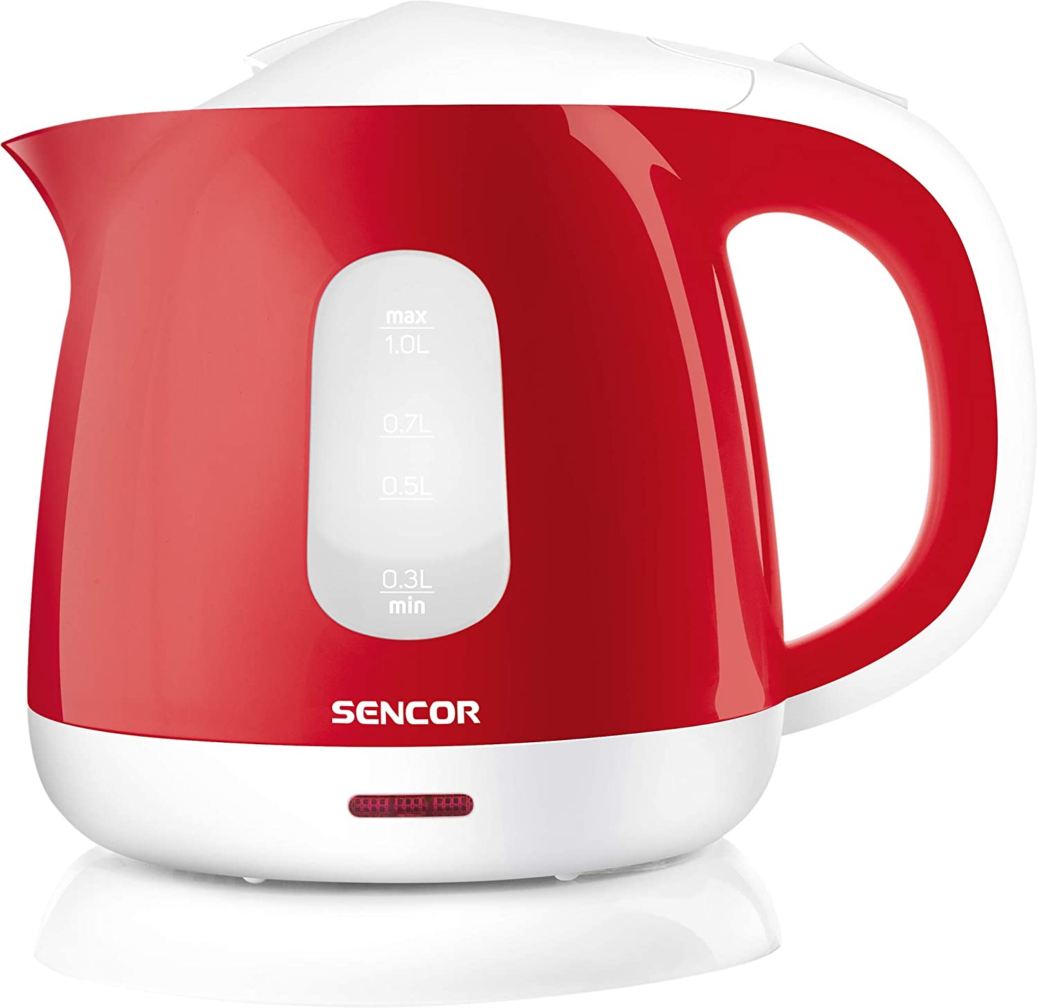 SENCOR SWK 1014RD Kettle with Removable Filter, 1 Litre, Red, 1 Litre