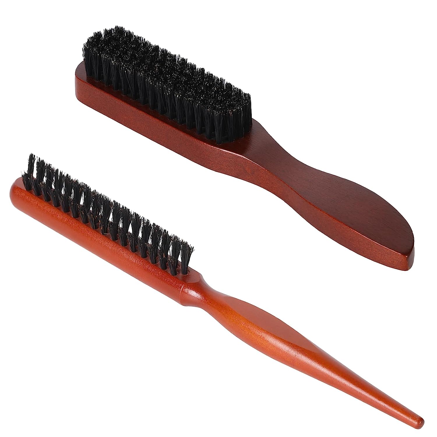 Shockassist 2 Boar Bristle Hair Brushes - Soft Natural Bristles - Large & Small - Hair & Beard Styling