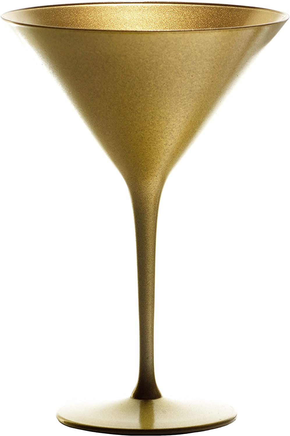 Stölzle Lausitz Elements Cocktail Bowl 240 ml I Martini Glasses Set of 6 I Gold I Cocktail Glasses Dishwasher Safe & Shatterproof I High Quality Crystal Glass I Martini Glasses