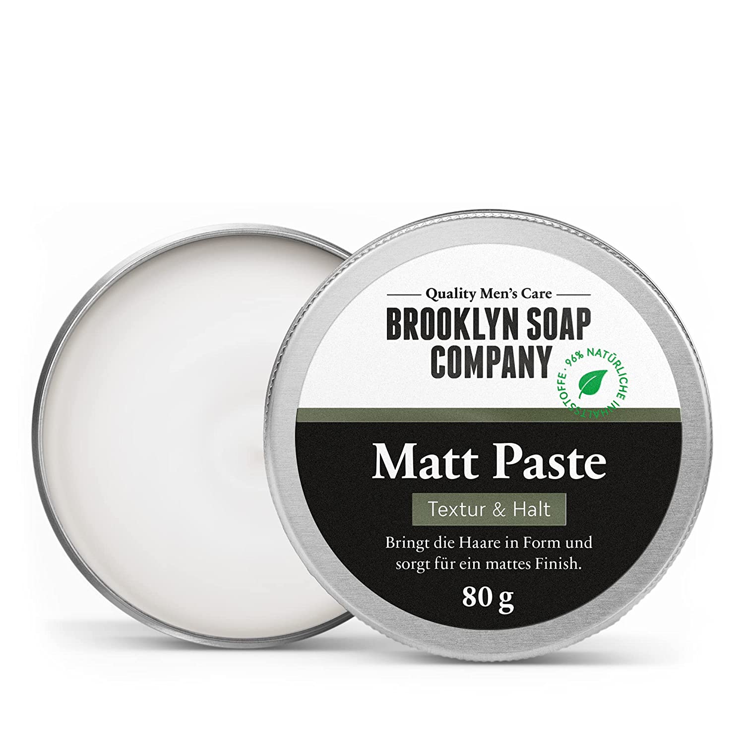 company Matt paste (80 g), Brooklyn Soap Company, Hair Styling for a Natural Hold, Without Sticking