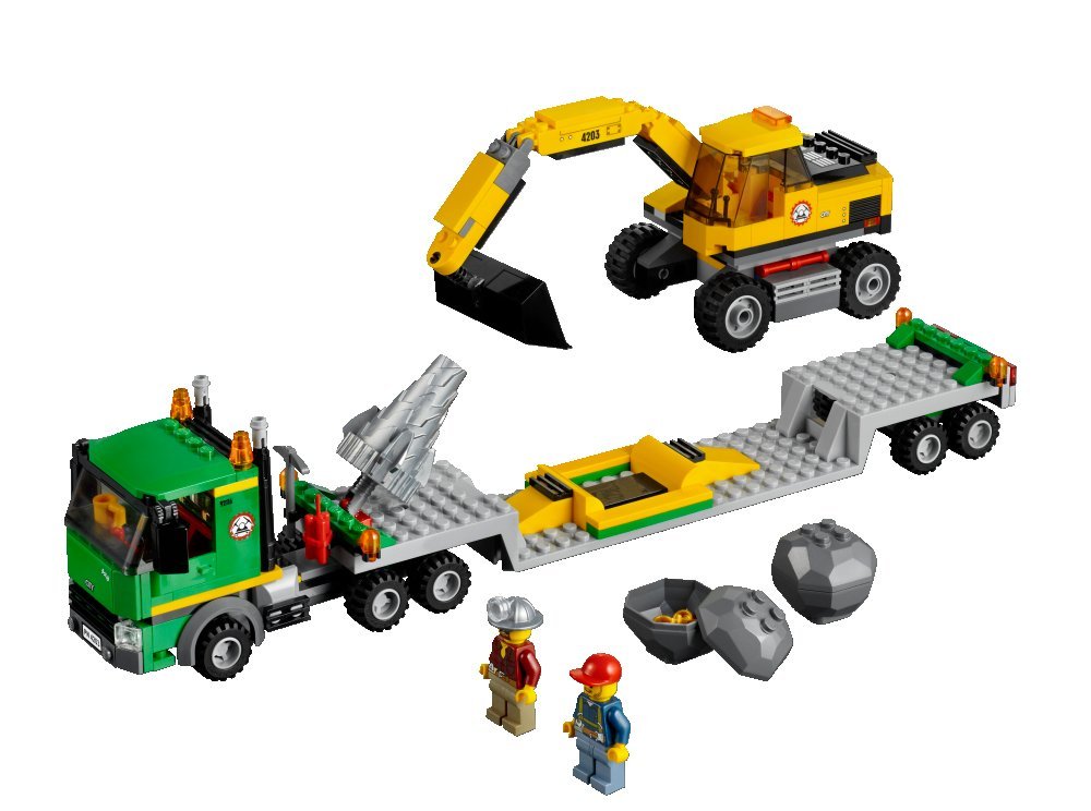 Lego City 4203 Mining Excavator Transporter