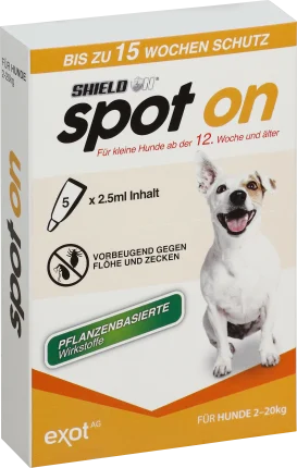 Insect repellent fluid for small dogs (5 x 2.5ml), 12.5 ml