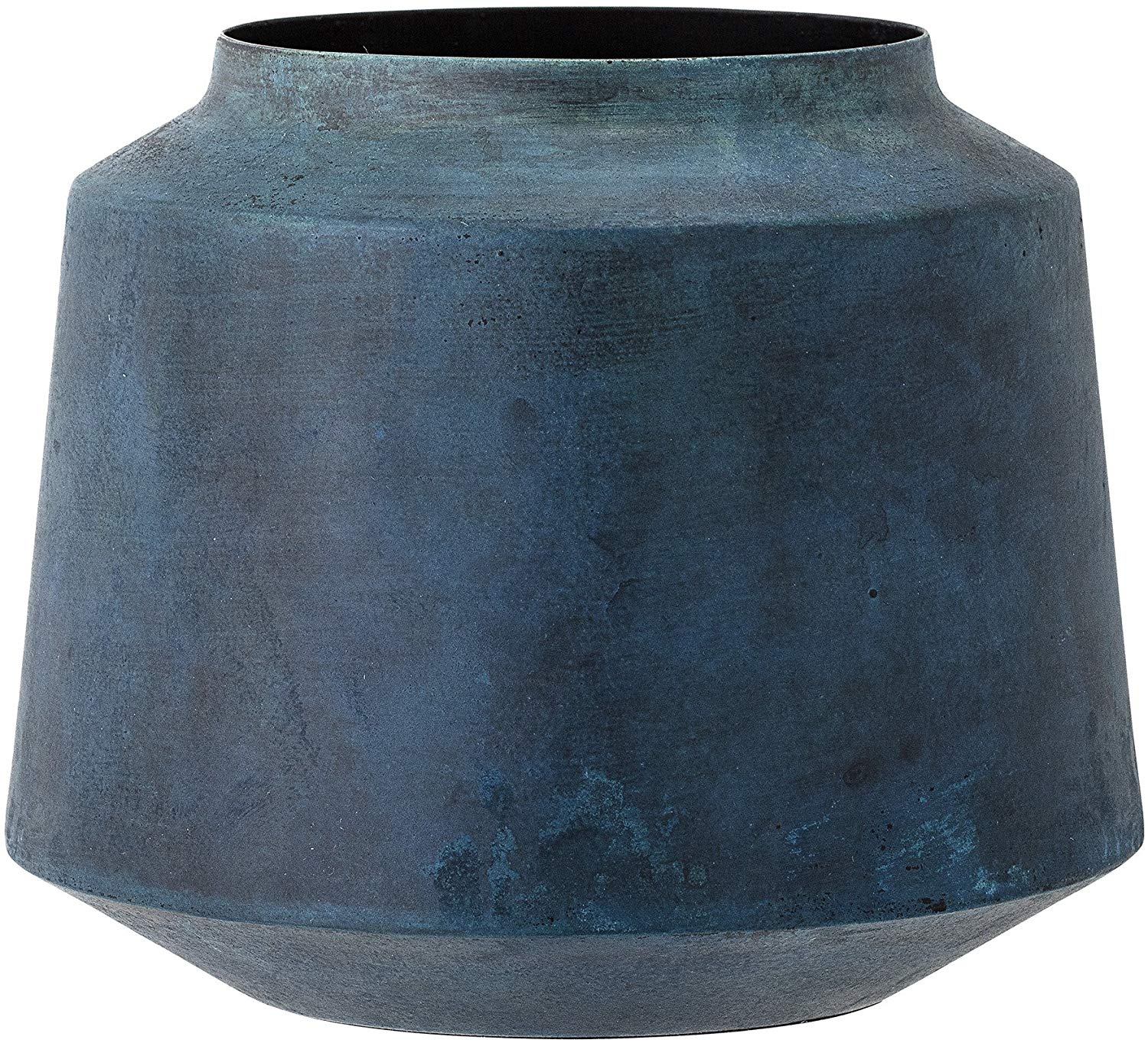 Bloomingville Vase Height 15 Cm Metal, Blue