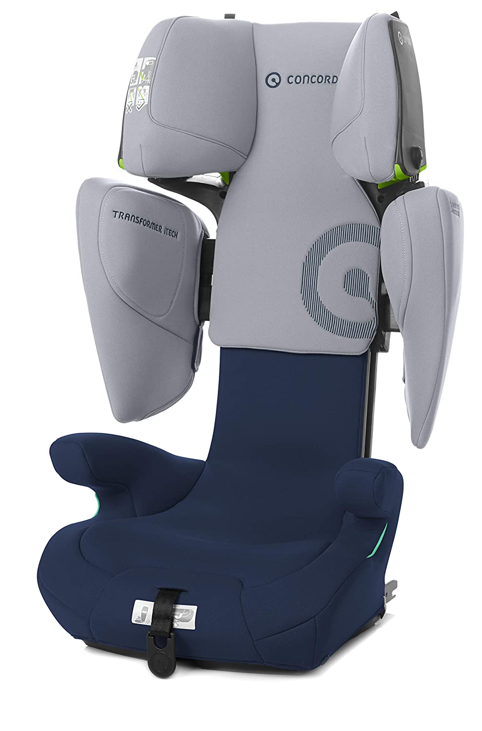 Concord Transformer iTech i-Size Child Seat from 100 to 150 cm Above 3.5 to 12 Years Isofix Blue (WHALE BLUE)