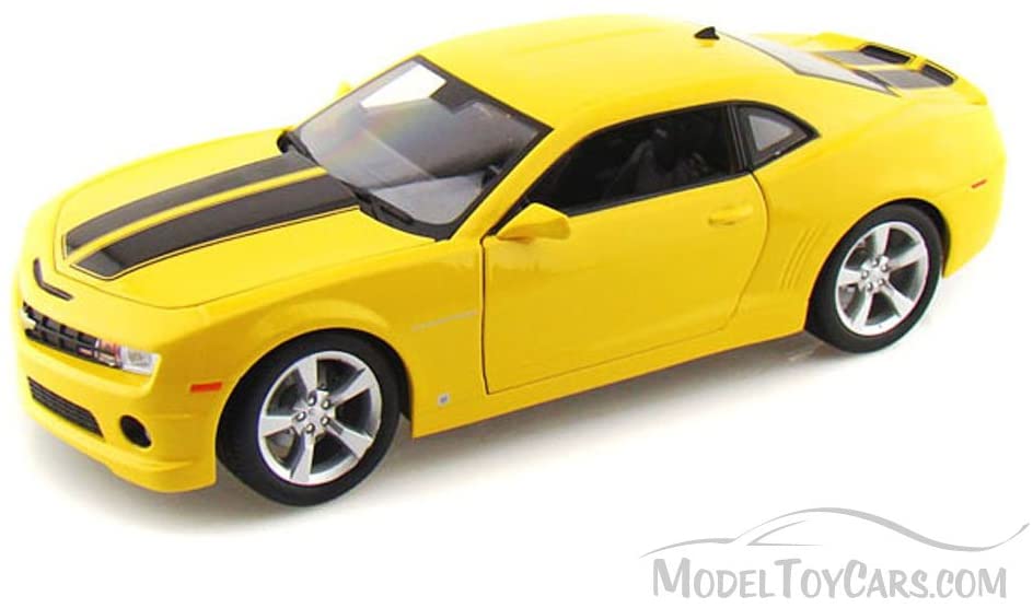 Maisto Chevy Camaro Ss Rs Yellow With Black Stripes 31173 - 1:18 Scale Die-
