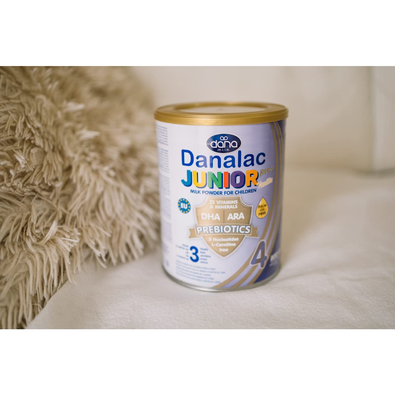 DANALAC Junior Pro Plus Milchpulver mit Vanillegeschmack für Kinder ab 3 Jahren Enthält 25 Vitamine und Mineralstoffe ohne Palmöl - 800g