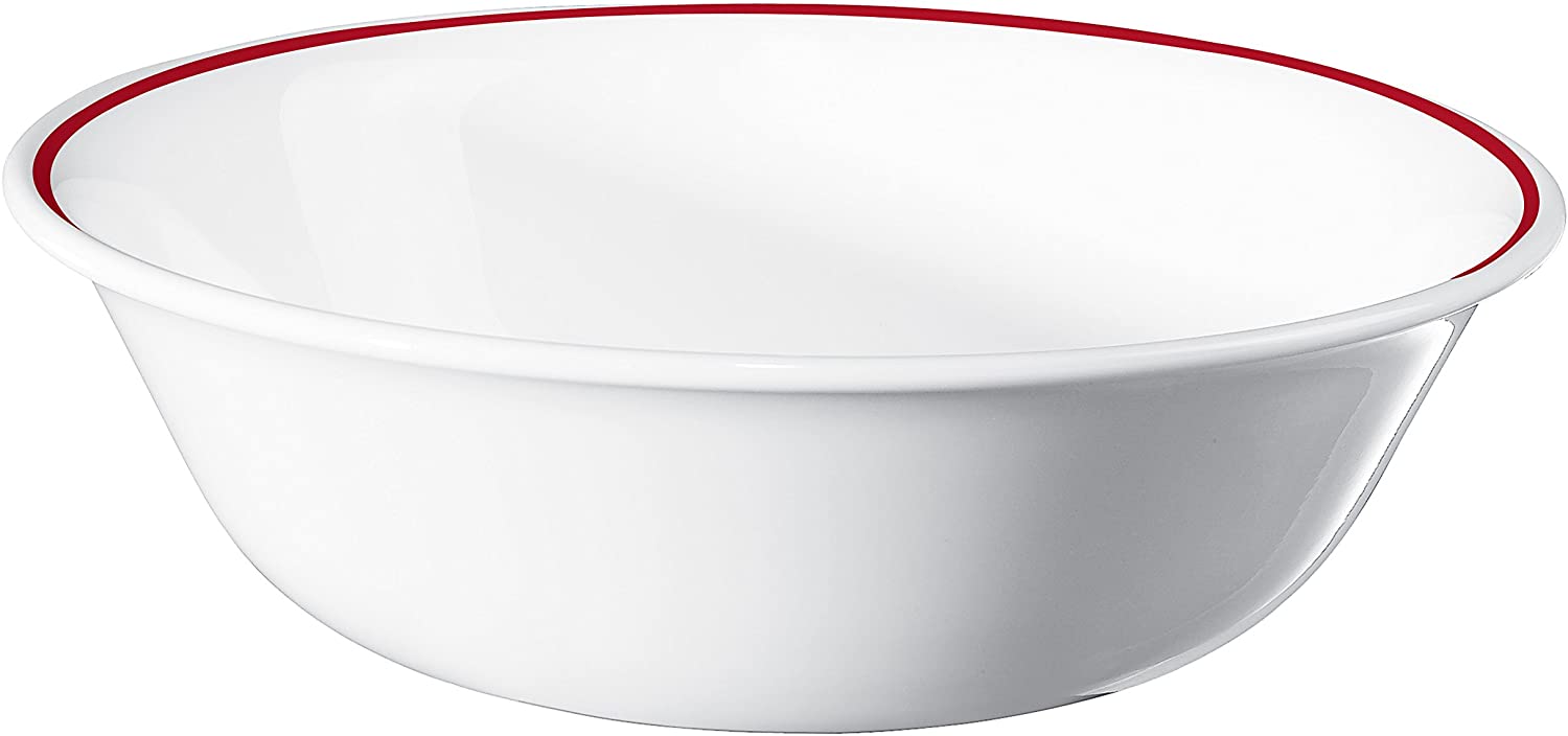 CORELLE vitrelle-Glas Bandhani Plate, Glass, Red, 15.75 x 15.75 x 5 cm