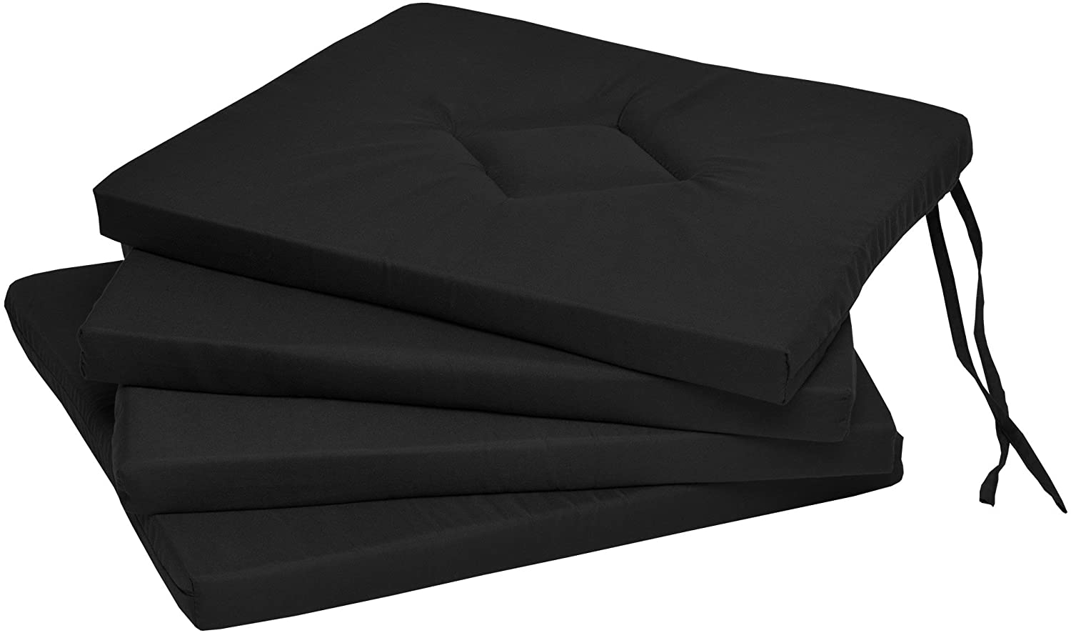 Beautissu Set Of 4 Chair Cushions, Kim, 40 X 40 X 3 Cm, For Indoor And Outd