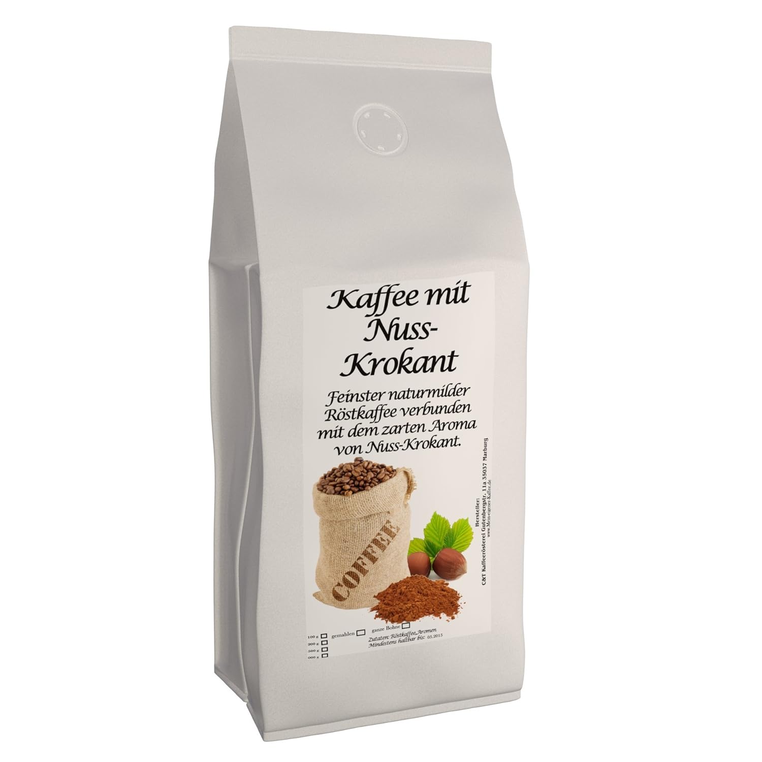 C&T Aroma Coffee - Flavored Ground Coffee - Nut Brittle 200 g - Private Roasting Top Coffee Flavored Coffee