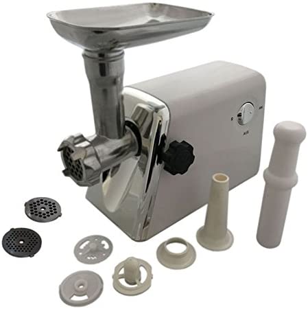 Megaprom 1200 W Fleischwolf Sausage Filler Mince Meat Machine Sausage Stuffer Food Processor with Attachments and Attachments