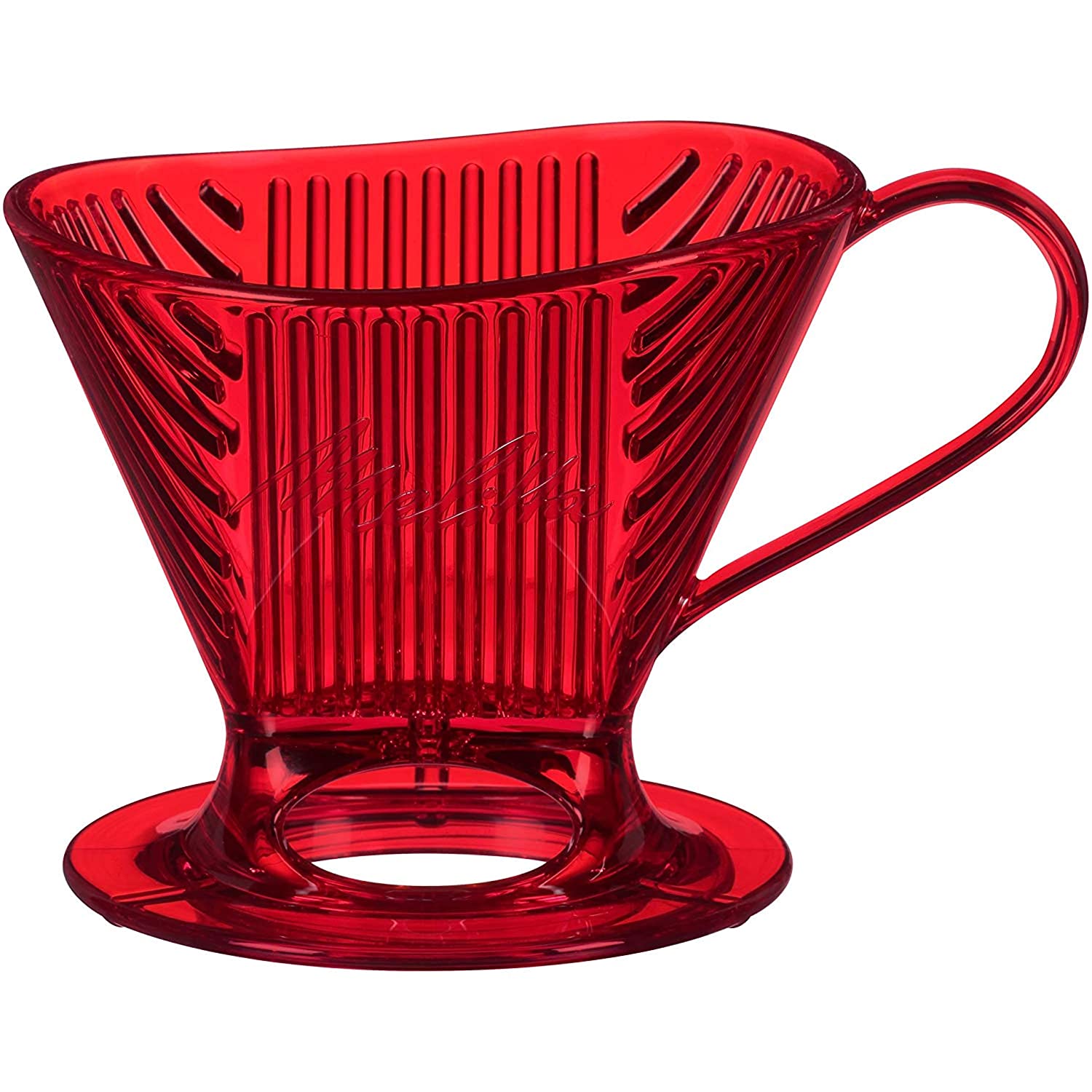 Melitta Signature Series Pour-Over Collection 64031 Coffee Maker 1 Cup Tritan Red
