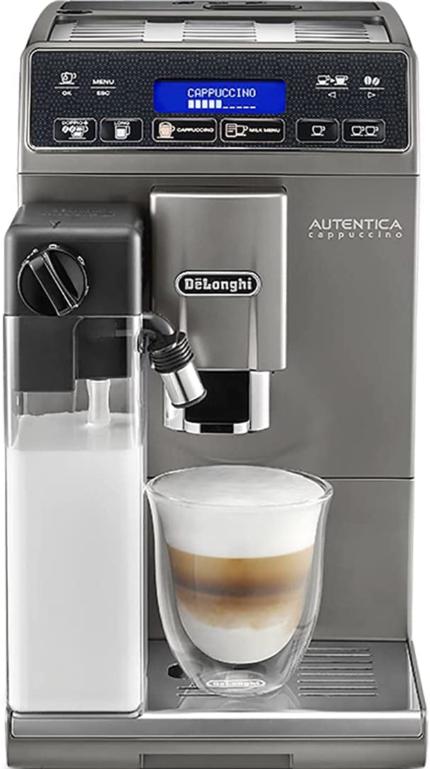 De\'Longhi DeLonghi ETAM 29.666 Fully Automatic Coffee Machine Titan/SI Autentica Espresso Machine 8004399329874, Silver