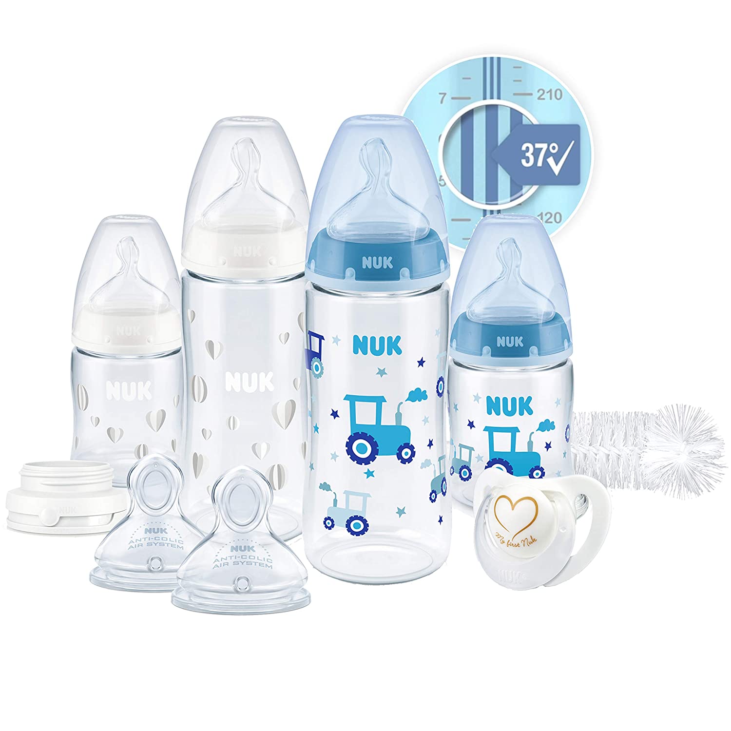 Nuk First Choice+ Perfect Start Baby Bottle Set Anti-Colic Baby Bottles (2 