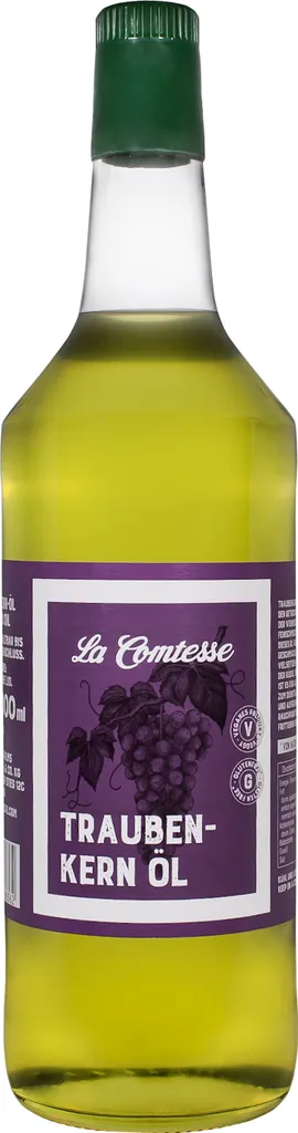 La Comtesse Fein-herbes Traubenkernöl für Salat und mehr (1 Liter Flasche)