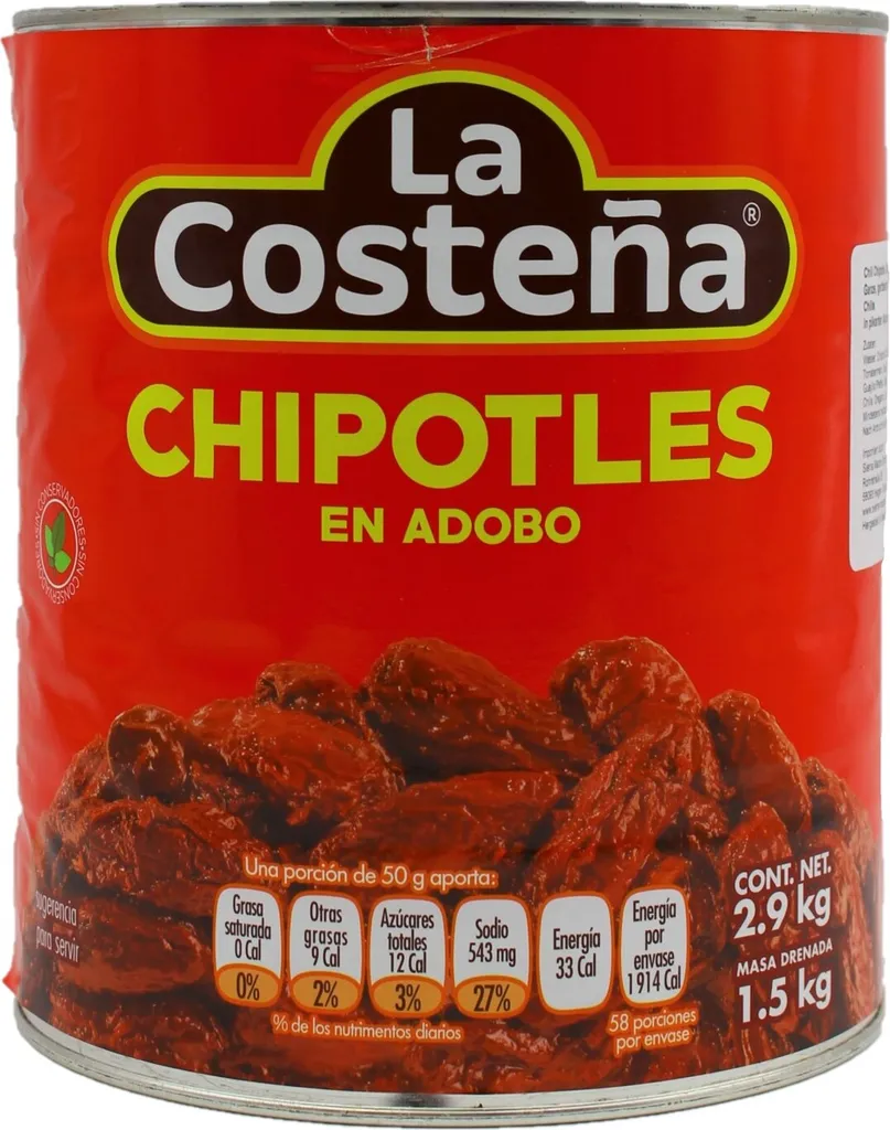 La Costena Chili Chipotle 1500g