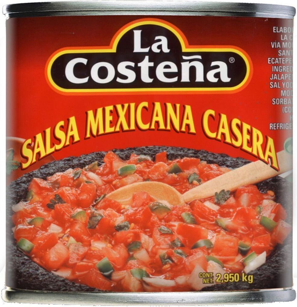 La Costena Original Mexican Salsa Casera hot can 2950g
